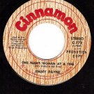 PROMO 45 CINNAMON 772 JIMMY PAYNE One Man's Woman At A
