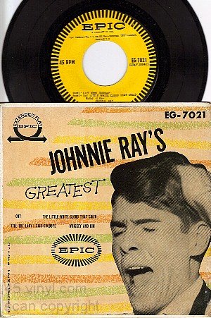 NM PS + 45 EPIC EG-7021 JOHNNIE RAY GREATEST - 4 Tracks