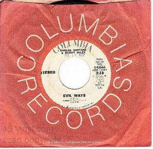COLUMBIA 4-45666 DJ CARLOS SANTANA/BUDDY MILES Evil Way