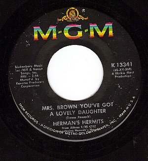MGM 13341 45 HERMAN'S HERMITS ~ Mrs Brown You've Got A