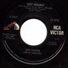 RCA 47-9177 DON GIBSON Lost Highway ~ Around The Town