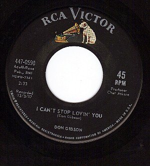 RCA 447-0590 DON GIBSON I Cant Stop Lovin You/Just One