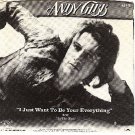 PICTURE SLEEVE RSO 872 ANDY GIBB ~ Just Want To Be Your