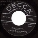 DECCA EP 45 LENNY DEE 2268 This Ole House Pt 3 & 4