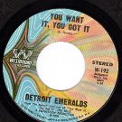 WESTBOUND DETROIT EMERALDS You Want It You Got It/Home