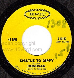 EPIC 10127 45 DONOVAN Epistle To Dippy/Preachin' Love