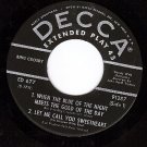 NM 45 DECCA EP 91287 BING CROSBY Gold Of The Day/Lilacs