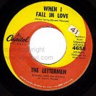 NM 45 PS+ REC 4658 THE LETTERMEN When I Fall In Love
