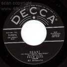 VG++ DECCA 45 9-29476 FOUR ACES/ALBERT Heart ~ Sluefoot