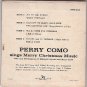 EPB-1243 45 + PS Perry Como SINGS MERRY CHRISTMAS MUSIC