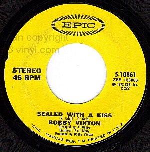 NM PIC+REC EPIC 5-10861 BOBBY VINTON Sealed With A Kiss