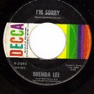DECCA 31093 BRENDA LEE I'm Sorrry/That's All You Gotta