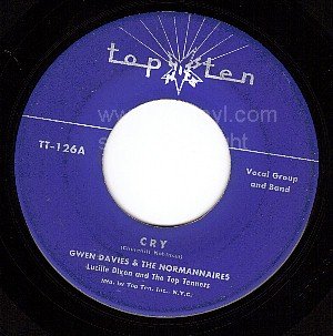 TOP TEN 45 GWEN DAVIES & THE NORMANNAIRES 126 Cry/Sun
