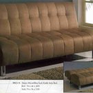 Maria Taupe Microfiber Jack Knife Sofa bed