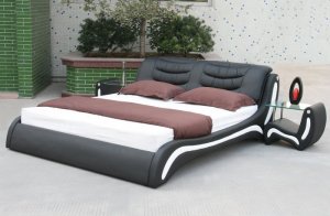 Astro Modern Platform leather Bed (FULL size)