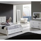 Coco Modern Bedroom Set in White - King Size