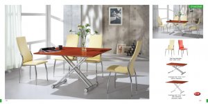 Contemporary Foldable 5 PC Dining Set
