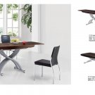 Jetta Ultra Modern Dining Room Set w/ X-shape Wooden Base