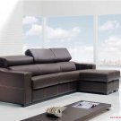 Lucas Full Leather Modern Spanish Made Sectional Storage Sofabed