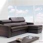 Lucas Full Leather Modern Spanish Made Sectional Storage Sofabed