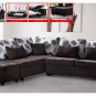 Modern Fabric Sleeper Sectional with Storage