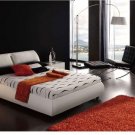Modern Meg White Leather Bedroom Set