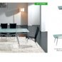 Modern Metal and Glass Constructed Convenient Dining Room Set