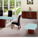 Modus Dining 5 PC Room Set with Frosted Glass Top