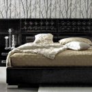 Moon 2 Bedroom Set in Black, Composition 6 - King Size