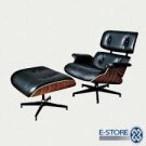 Eames Leather Lounge Chair With Ottoman