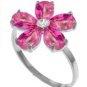 DD-R-3418Y: 14K SOLID GOLD RING WITH NATURAL DIAMOND & PINK TOPAZ