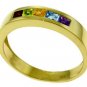 DD-R-4017: 14K. SOLID GOLD RING WITH  NATURAL  MULTI GEMSTONES
