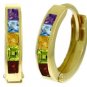 DD-R-4017: 14K. SOLID GOLD RING WITH  NATURAL  MULTI GEMSTONES
