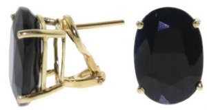 DD-R-2555Y: 14K. SOLID GOLD RING WITH NATURAL OVAL SHAPE SAPPHIRE