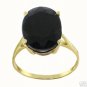 DD-R-2555Y: 14K. SOLID GOLD RING WITH NATURAL OVAL SHAPE SAPPHIRE