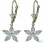 DD-2119Y: 14K. GOLD LEVERBACK EARRING WITH NATURAL AQUAMARINES