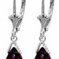 DD-1582W: 14K. GOLD LEVER BACK EARRINGS NATURAL BRIOLETTE GARNET