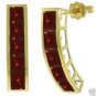 DD-3533Y: 14K. SOLID GOLD NECKLACE WITH NATURAL GARNETS
