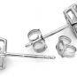 DD-4094W: 14K GOLD STUD EARRINGS W/ NATURAL DIAMONDS 1.0 CARAT