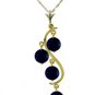 DD-2093Y: 14K. SOLID GOLD CHANDELIERS EARRINGS NATURAL SAPPHIRES