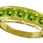 DD-R-3524: 14K. SOLID GOLD RING WITH NATURAL PERIDOTS