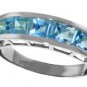 DD-R-3521: 14K. SOLID GOLD RING WITH NATURAL BLUE TOPAZ