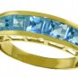 DD-R-3521: 14K. SOLID GOLD RING WITH NATURAL BLUE TOPAZ