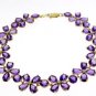 DD-1620Y: 14K. SOLID GOLD CHANDELIERS EARRINGS NATURAL AMETHYST