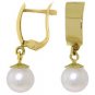 DD-2217Y: 14K. SOLID GOLD NECKLACE WITH NATURAL PEARL