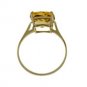 DD-R-2313Y: 14K. GOLD RING WITH NATURAL CHECKERBOARD CUT  CITRINE