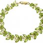 DD-R-2346Y: 14K. SOLID GOLD BUTTERFLY RING WITH NATURAL  PERIDOTS