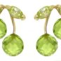 DD-4006: 14K. SOLID GOLD NECKLACE WITH NATURAL PERIDOTS