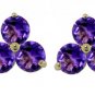 DD-R3173Y:14K. SOLID GOLD NECKLACE WITH NATURAL AMETHYSTS