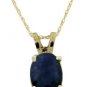 DD-2086: 14K. SOLID GOLD RING WITH  NATURAL OVAL SAPPHIRE